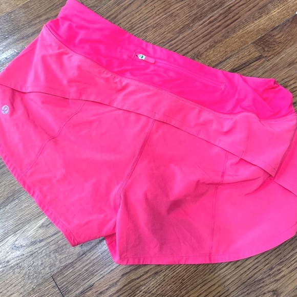 Lululemon Athletica Vibrant Pink Athletic Shorts - Picture 2 of 2